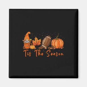 Tis The Season Pumpkin Leaf Latte Fall Thanksgivin Magnet