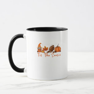 Tis The Season Pumpkin Leaf Latte Fall Thanksgivin Mug
