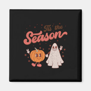Tis The Season Pumpkin  Spice Fall Autumn Boo Hall Magnet