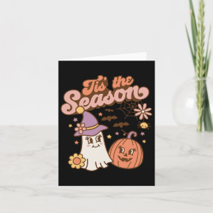 Tis The Season Pumpkin Spice Fall Autumn Halloween Card