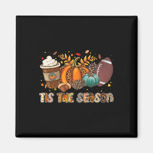 Tis The Season Pumpkin Spice Football Halloween Th Magnet