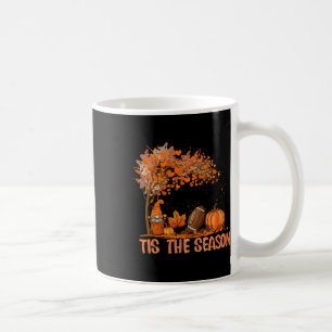 Tis The Season Pumpkin Spice Footll Fall Leaves Au Coffee Mug