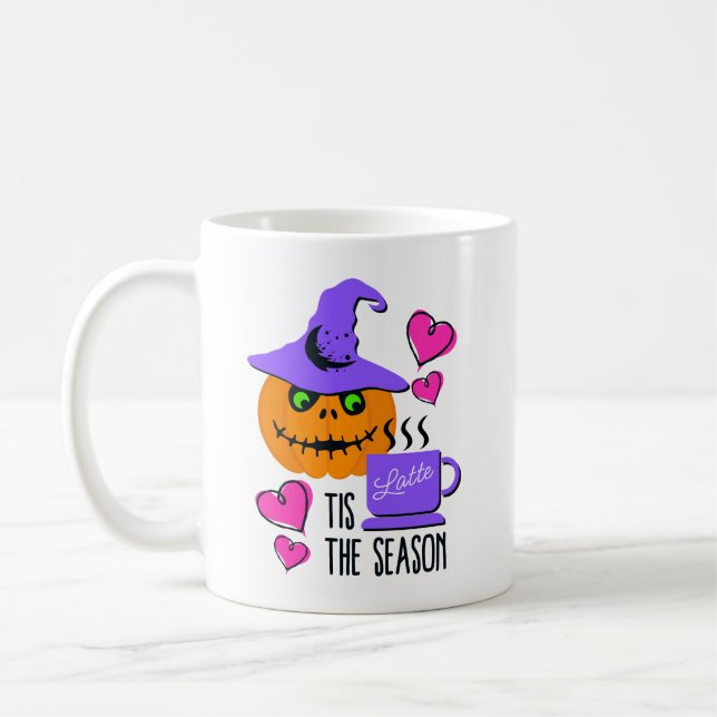 Tis the Season Pumpkin Spice Halloween Mug (Left)