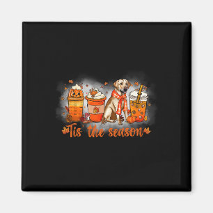 Tis The Season Pumpkin Spice Latte Golden Hallowee Magnet