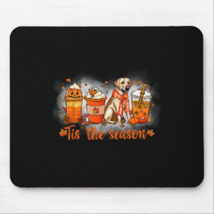 Tis The Season Pumpkin Spice Latte Golden Hallowee Mouse Pad