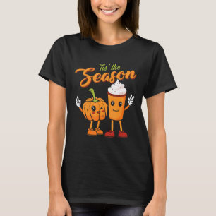 Tis The Season Pumpkin Spice Retro Fall Vibes Aut T-Shirt