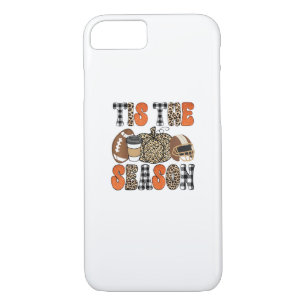 Tis The Season Pumpkin Thanksgiving Football Funny iPhone 8/7 Case