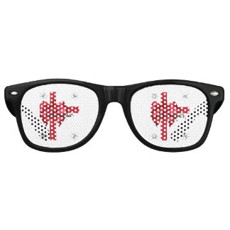 Tis The Season Red Party Retro Sunglasses