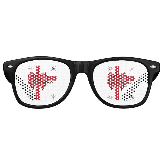 Tis The Season Red Party Retro Sunglasses (Front)