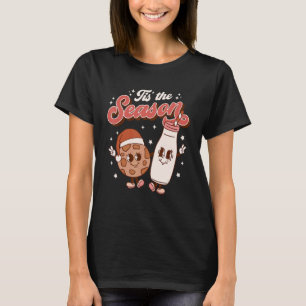 Tis The Season Retro Christmas 70s 80s Vintage Gro T-Shirt