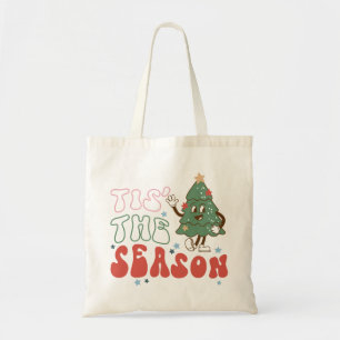 Tis The Season Retro Christmas Tote Bag