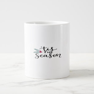 Tis The Season Retro Classic Design Large Coffee Mug