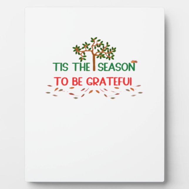 Tis The Season Retro Classic Plaque (Front)