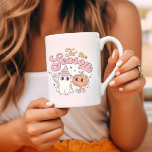 Tis the Season Retro Groovy Halloween Coffee Mug