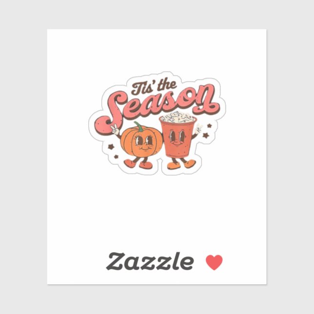 Tis The Season Retro Halloween Fall Party Vintage  (Sheet)