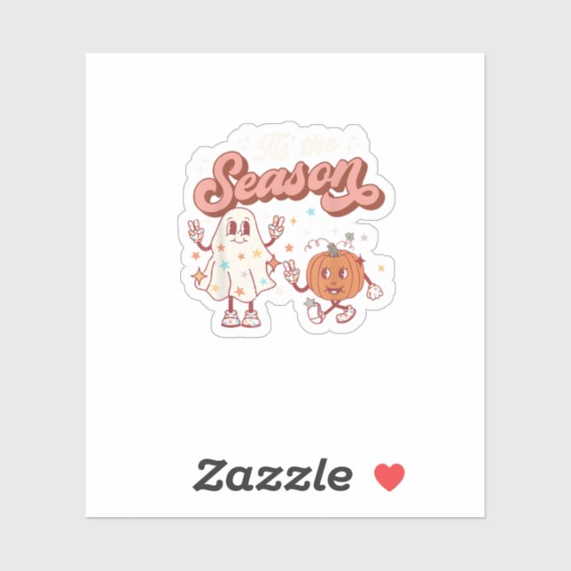 Tis The Season Retro Halloween Party Funny Graphic (Sheet)