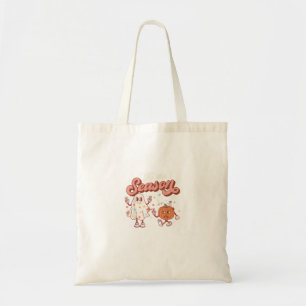 Tis The Season Retro Halloween Party Funny Graphic Tote Bag