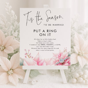 Tis the season Ring On It Bridal Shower Game Poster
