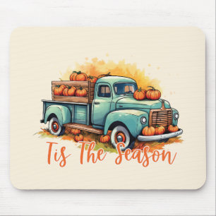 'Tis The Season – Rustic Truck with Pumpkins Mouse Pad