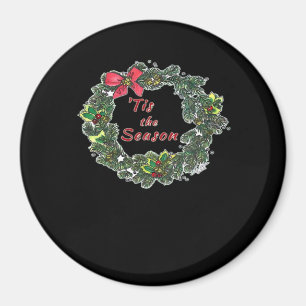 Tis The Season Shadowed Magnet