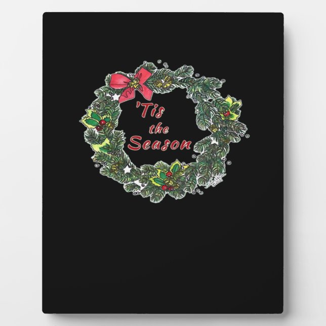 Tis The Season Shadowed Plaque (Front)