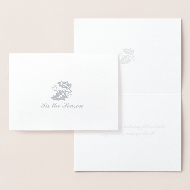 Tis The Season Silver Foil Card (Display)