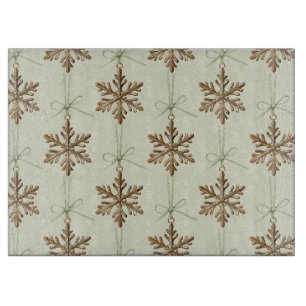 Tis The Season Snowflake Christmas Cutting Board