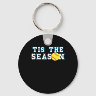 Tis The Season Softball Coach Creative Casual Key Ring