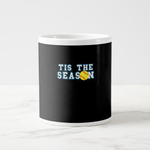 Tis The Season Softball Coach Creative Casual Large Coffee Mug