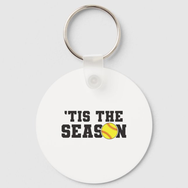 Tis The Season Softll Player  Key Ring (Front)