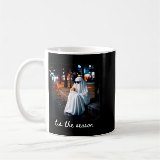 Tis The Season Spooky Ghost Halloween Fall Autumn Coffee Mug