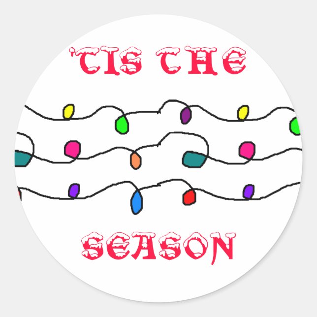 'TIS THE SEASON - stickers (Front)