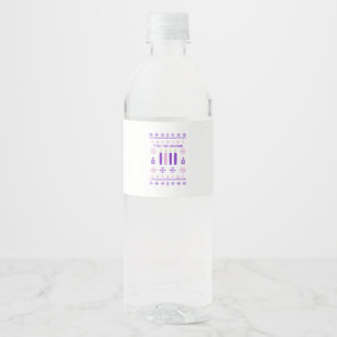 Tis The Season Sweater Christmas Xmas Catholic Water Bottle Label