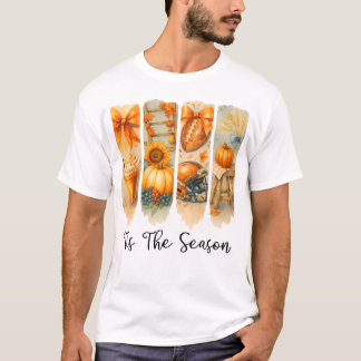 Tis The Season Thanksgiving Fall Autumn Pumpkin T-Shirt