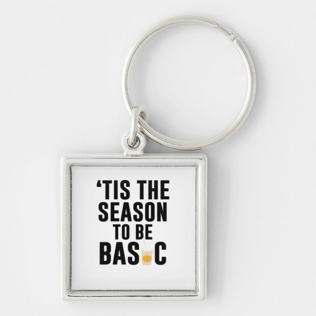 Tis The Season To Basic Christmas Key Ring (Front)