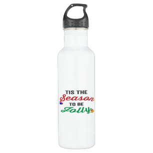 Tis The Season To Be Careful Classic Stickers 710 Ml Water Bottle