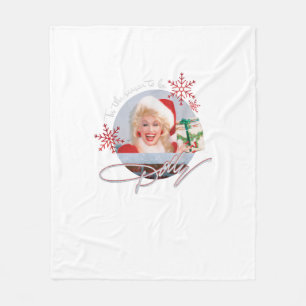 Tis The Season To Be Dolly Vintage Fleece Blanket