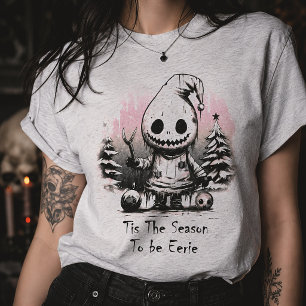 Tis The Season To Be Eerie Spooky Christmas T-Shirt
