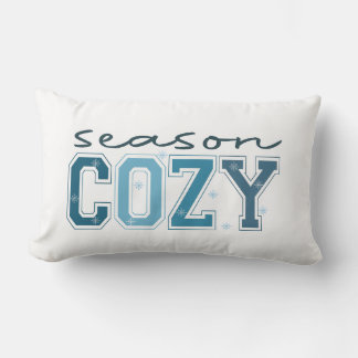 Tis the Season to Be Freezin, Funny Winter Quote Lumbar Cushion