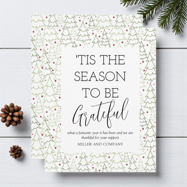 'Tis The Season To Be Grateful Corporate Christmas Card (Creator Uploaded)