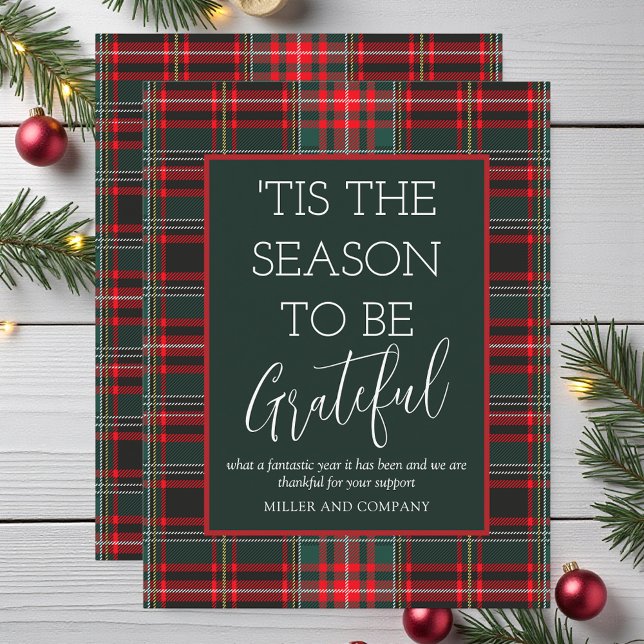 'Tis The Season To Be Grateful Corporate Christmas Card (Creator Uploaded)