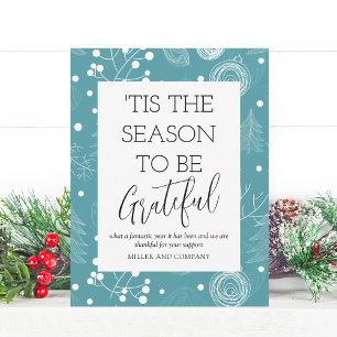 'Tis The Season To Be Grateful Corporate Christmas Card