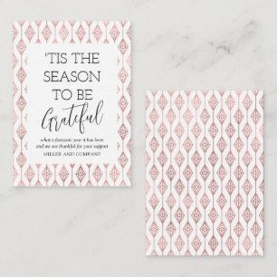 'Tis The Season To Be Grateful Corporate Holiday Card