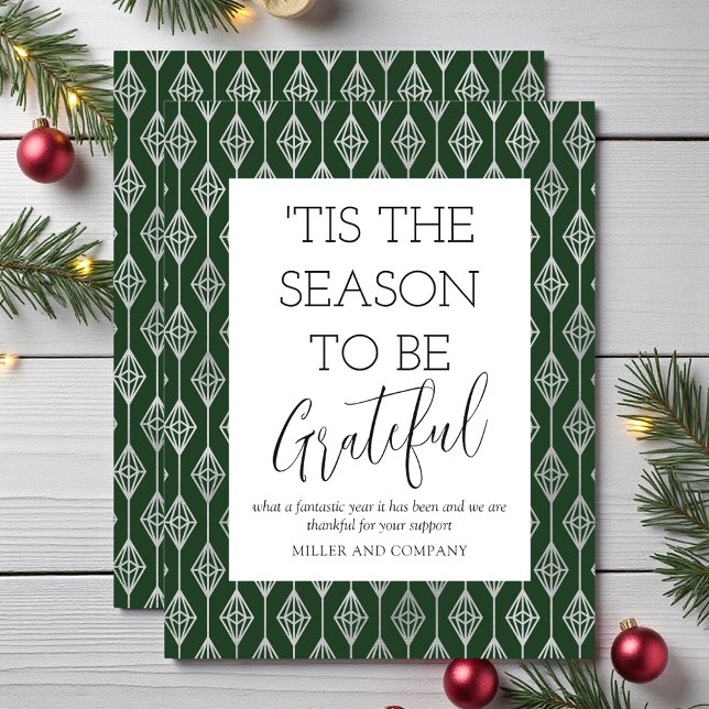 'Tis The Season To Be Grateful Corporate Holiday Card (Creator Uploaded)
