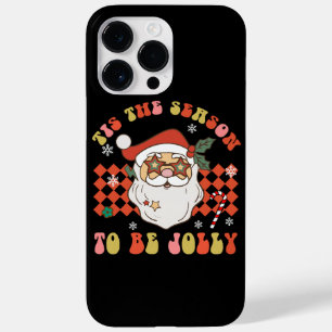 Tis The Season To Be Jolly Christmas Santa Retro G Case-Mate iPhone 14 Pro Max Case