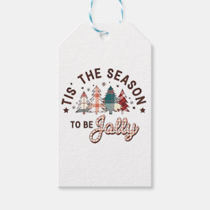 Tis the Season to Be Jolly Christmas Santa Xmas Gift Tags