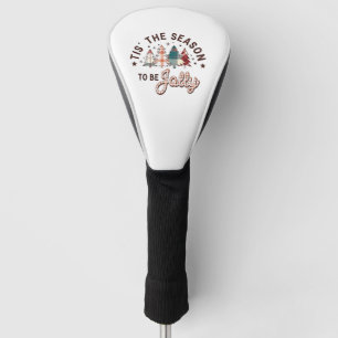 Tis the Season to Be Jolly Christmas Santa Xmas Golf Head Cover