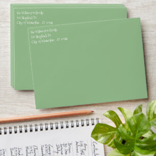 Tis The Season To Be Jolly Funny Snowmen Green Envelope