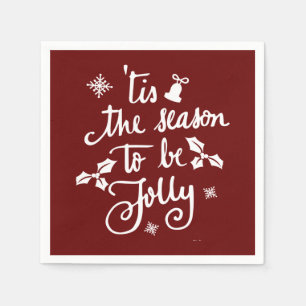tis the season to be jolly napkin