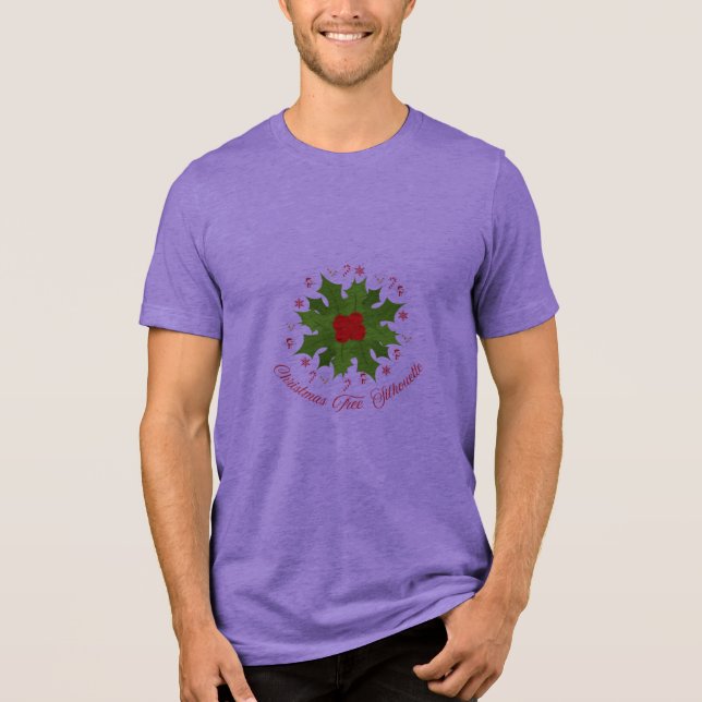 Tis the Season to Be Leaf-y Tri-Blend Shirt (Front)